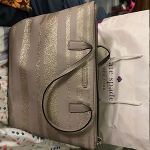 Kate spade light purple bag with sparkles